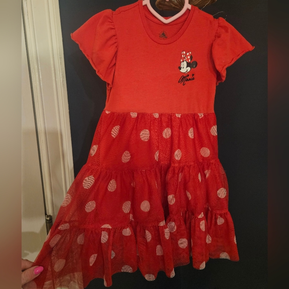 Disney Red Minnie Mouse Polka Dot Dress